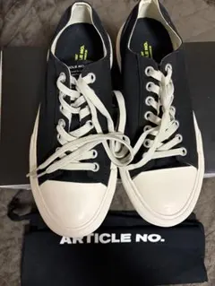ARTICLE NO. AN-1007 ローカットスニーカー　黒のサムネイル