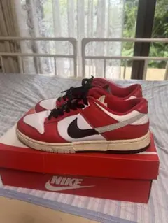 NIKE Dunk Low レッド ホワイト ブラックのサムネイル