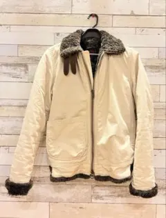 ジョンブル◎フライトジャケット　ブルゾン　ボンバージャケット　裏ボア　起毛