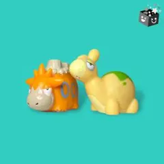 ポケモンキッズ（ドンメル、バクーダ）指人形　ソフビ