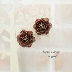 Sariko  優       艶   (大輪バラのピアス/イヤリング)