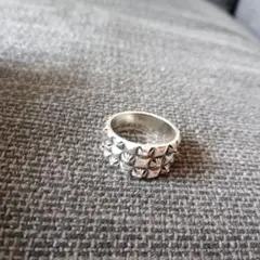 シルバー925CHROMEHEARTS好き リング クロムハーツ系キーパーリング