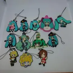 初音ミク　鏡音リン　鏡音レン　MEIKO　ラバーストラップ　12個セット
