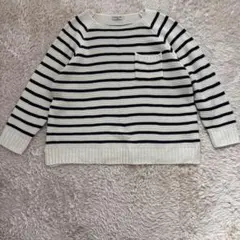 サマンサモスモス ニット セーター ボーダー柄 フリーサイズ