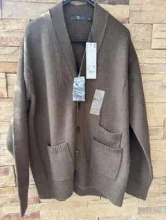 プレミアムラムVネックカーディガン（長袖）