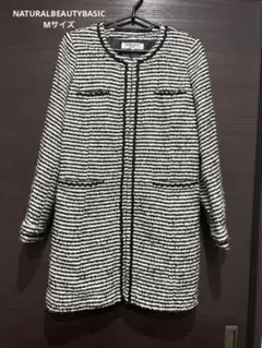 【匿名発送】NATURALBEAUTYBASIC ノーカラーコート Mサイズ