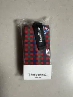 ♡新品未使用♡《ファミリア》シュパットミニマルM赤系チェック