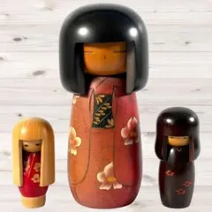 創作こけし 3体セット 伝統工芸品 - メルカリ