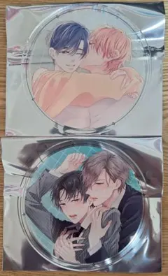 moment＆アメイロ アクリルコースター2枚 グラッテ あがた愛 白松