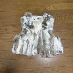 ラビットファー リアルファーベスト