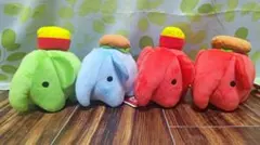 【処分価格】ドムドム ハンバーガーとポテトが乗ったどむぞうくんぬいぐるみ 全種