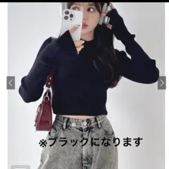 クロップド ニット