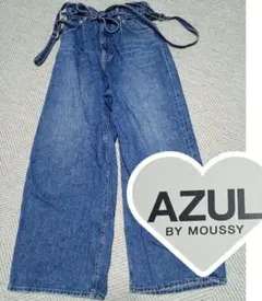 AZUL　サスペンダー付きデニムパンツ