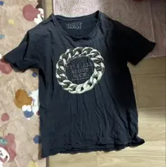 Halfman 半袖 プリント ロックテーマ Tシャツ S 黒のサムネイル