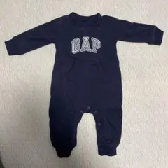 babyGAP GAPロゴ ネイビー ロンパース　6-12M 70cm