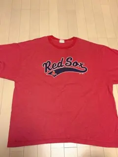 レッドソックス Tシャツ マジェスティック 赤色 古着
