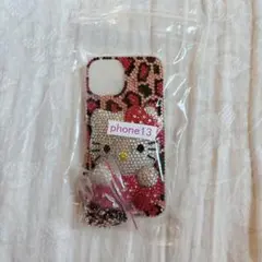 ハローキティ iPhone 13 ケース　キラキラ　ラインストーン