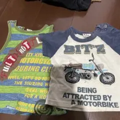 BIT'Z バイクプリント 半袖Tシャツ 80のサムネイル