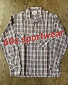 60s sportwear ヴィンテージ オープンカラーシャツ