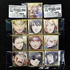 NARUTO ナルト 疾風伝 豆ガシャ色紙 第三弾 全10種 フルコンプ