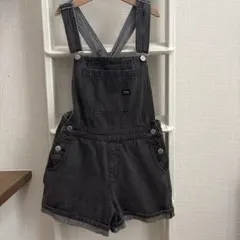 ラブトキlovetoxic黒デニムオーバーオール S