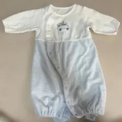 familiar青と白のツーウェイ・ドレスオール