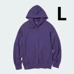 ユニクロ UNIQLO ユニセックス スウェットプルパーカー L 紫 パープル