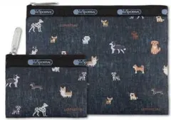 BAILA 2026年4月号 レスポートサック ワンコ柄ポーチセット 犬柄 付録