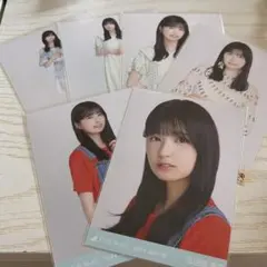 乃木坂46 五百城茉央　生写真　オーバーオール　ギンガムチェック　おひ天
