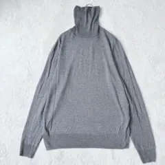 ザラ|ハイネック プルオーバーニット【M】オーバーサイズ 薄手 シンプル グレー