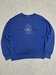 【希少・90s〜00s】Disney World ミッキー 刺繍スウェット
