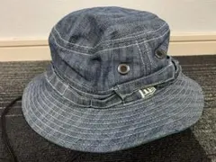 極美品　NEW ERA デニム バケットハット アウトドアハット