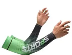 アームカバー グリーン ブラック