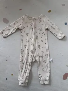 ベビー服 長袖 ロンパース カバーオール ファスナー ジップ　ジップロンパース