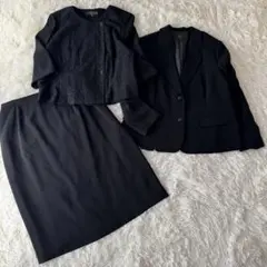 新品級✨大きいサイズ PolePine ブラックフォーマル 3点セット 4L