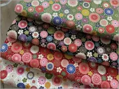 4枚セット♪豪華金彩☆和柄☆花柄☆コットン