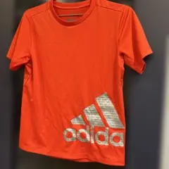 adidas キッズ 半袖Tシャツ 160cm オレンジ