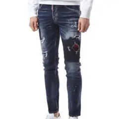 DSQUARED2 ダメージスキニーデニム44