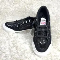 Admiral アドミラル　スニーカー ブラックスパンコール　23cm