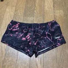 H2OFIT 競泳水着 ボクサーパンツ ブラック ピンクのサムネイル