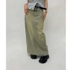 スラッシュポケットデニムロングスカートのサムネイル