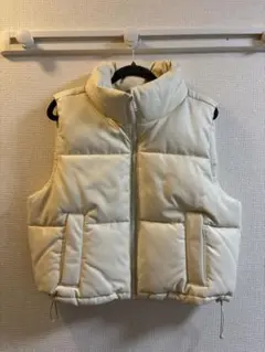 Hollister 中綿ダウンベスト M アイボリーのサムネイル