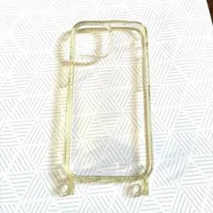 iPhone 12mini クリアケース　スマホショルダー　ストラップ