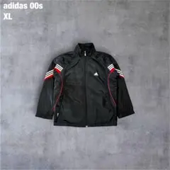 adidas 90s Vintage ナイロントラックBlack Red XL