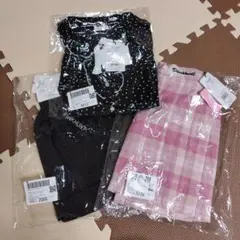 PINKHUNT ピンクハント ドットブラウス　プリーツスカート　小学生　春