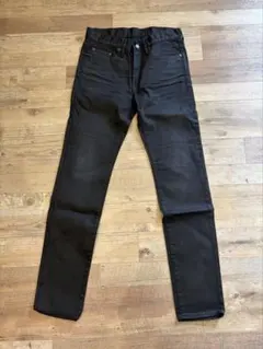 HYSTERIC GLAMOUR USED加工ブラックデニムスリムパンツ