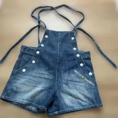 レピピアルマリオ　デニム サロペット オーバーオール ショートパンツ　Mサイズ