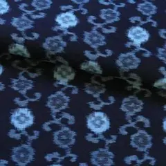 №246　古布　ハギレ　*藍染　木綿　絣　はぎれ*　34×298cm