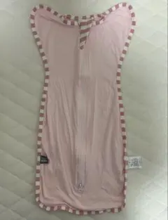 ピンク ストライプ ベビースワドル　メッシュ S