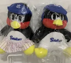 新品 未開封　お座りつば九郎&つばみ ぬいぐるみ 小 ヤクルトスワローズ 正規品